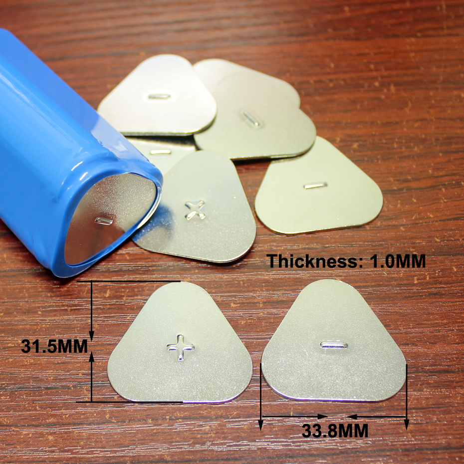 50pcs/lot Battery accessories 18650 lithium battery 3p cap stainless steel battery cap positive and negative