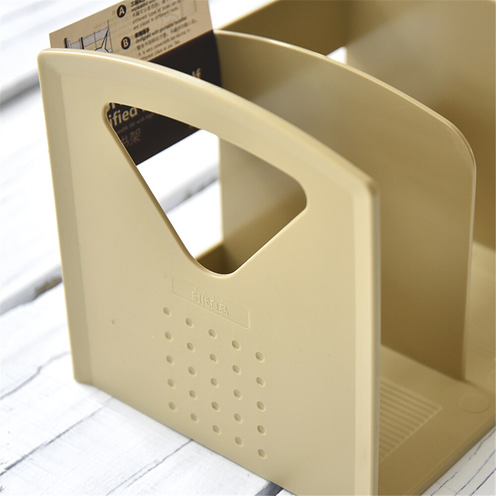 One Piece Plastic Bookends Book Hold Office Supplies