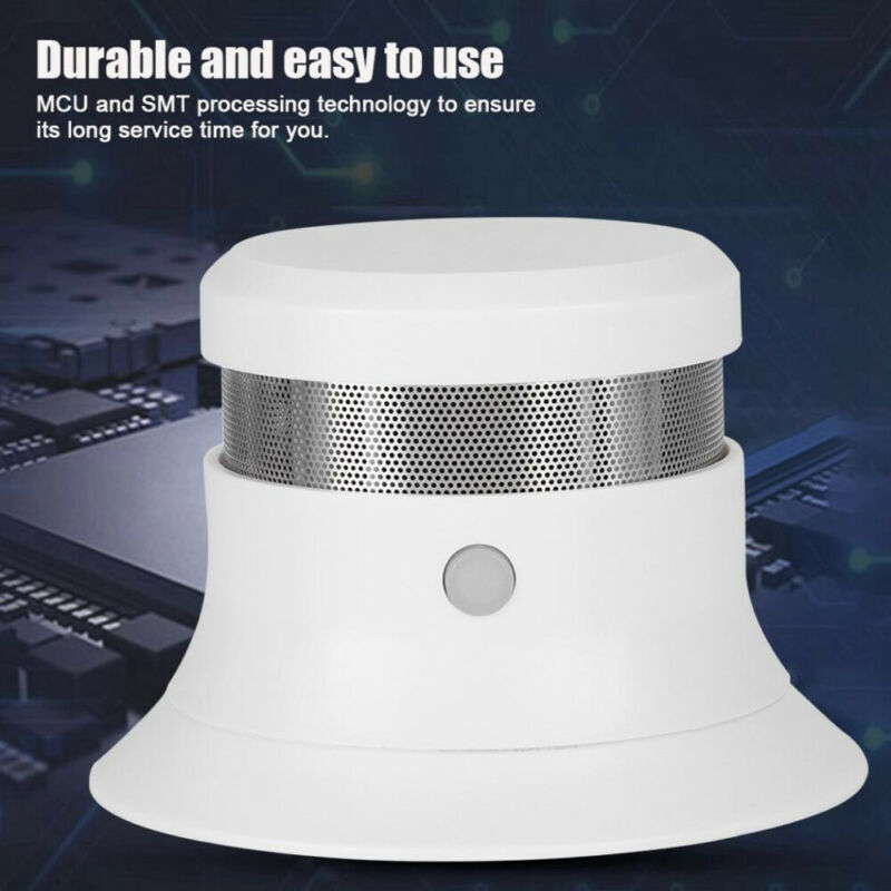 Wireless Photoelectric Smoke Detector Fire Alarm Sensor System Cordless Optical Acoustic Alarm Home Security