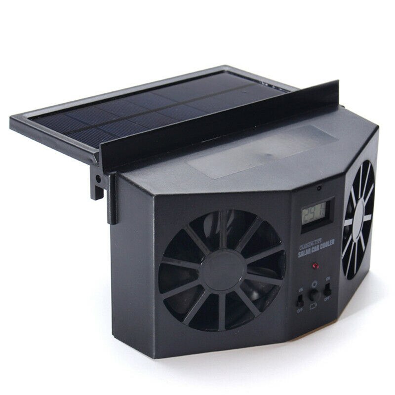 Auto Solar- angetrieben Auspuff Fan Auto Kiemen Kühler Auto Belüftung Fan Dual-modus Energie Versorgung hoch-Energie 2 farben