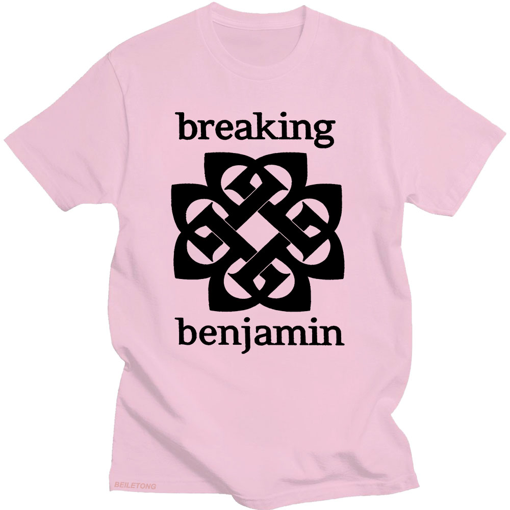 Breaking benjamin t-shirt med grafisk tryk, hiphop, vintage, bomuld, kortærmet, gotisk t-shirt, unisex t-shirts: Xs / Guld