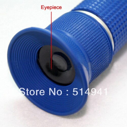 Fruit and Sugar 0-18% Brix Refractometer RHB-18ATC Blue grip