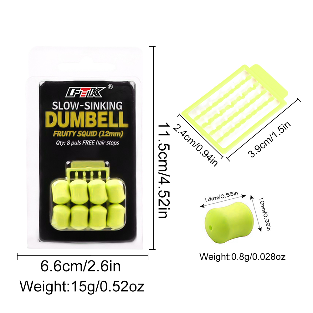 FTK Boilies emergentes, accesorios de pesca de carpa, cebo de pesca con flotabilidad para aparejo de pelo de carpa, método alimentador, Boilies flotantes, aparejos de pesca: Blanco