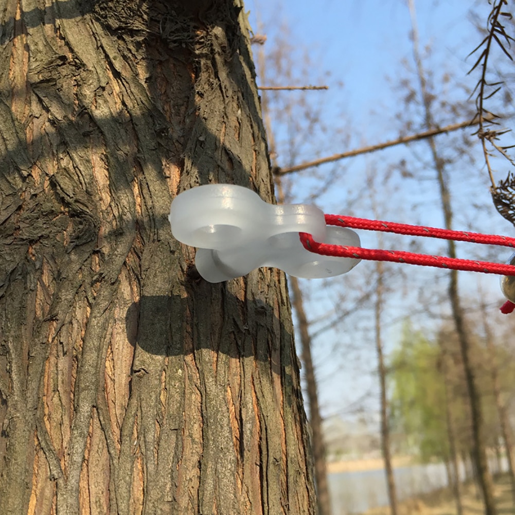 5Pcs Hiking Camping Accessories Pegs Screw Spike Hook Rope Buckle Travel Ground Pin Outdoor Equipment Night Vision Tent Nail