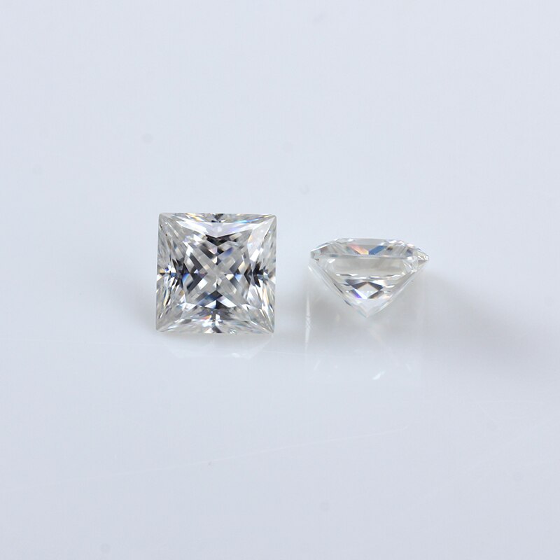 Moissanites solto pedra gh cor 4 * Moissanites 4mm praça princesa cut 0.4ct perto branco pedra preciosa diamantes moissanites