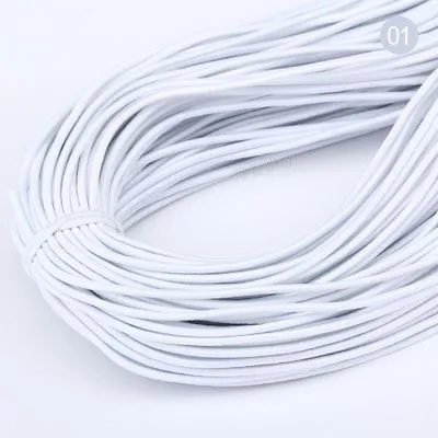 2Mm Kleurrijke Hoge Ronde Elastische Band Ronde Elastische Touw Rubber Band Elastische Lijn Diy Naaien Accessoires 5meter: Goud / 1.5m