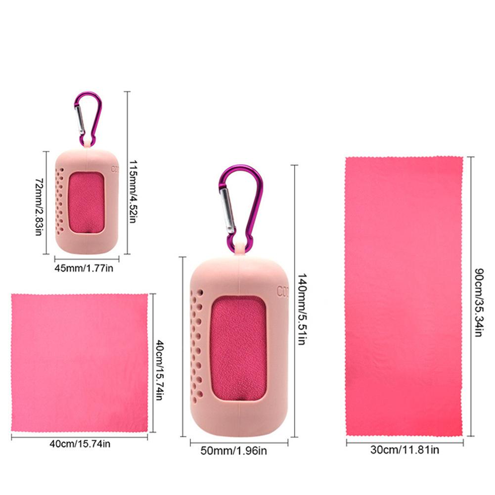 Serviette Portable à séchage rapide en microfibre de Gel de silice, serviette de Sport de plein air, de Gym, absorbant l'hypothermie, froide