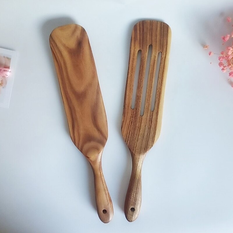 Wooden Spurtles Set 4 Pieces Spurtle Kitchen Utensils Acacia Wood Spurtles Kitchen Tool Set
