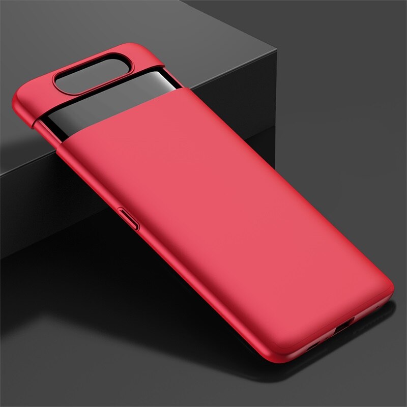 Original For Samsung Galaxy A80 Case slide Cover Luxury Full Protective Shockproof Phone Shell sFor Samsung A80 SM-A805F Coque: Red