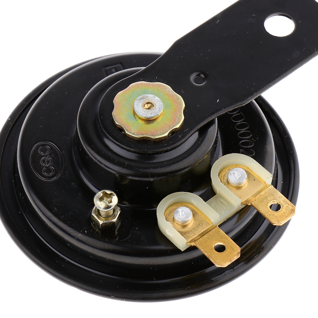 48V 0.2A uniwersalny Super głośny klakson robić roweru elektrycznego czarna trąbka