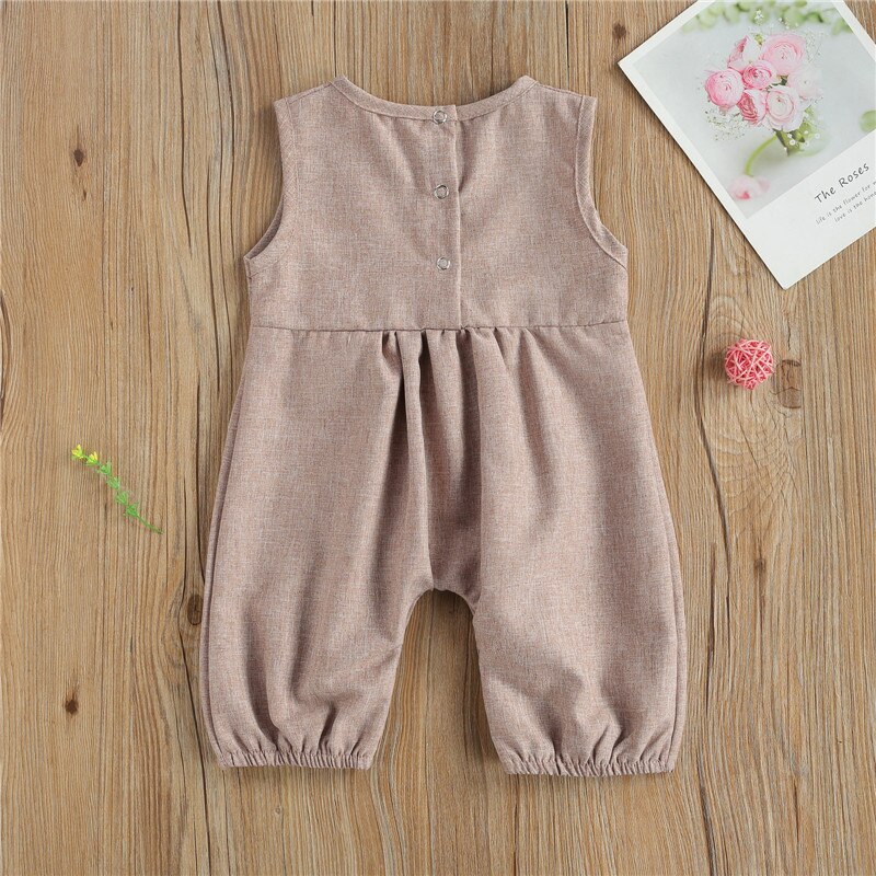 NOVEDAD DE VERANO bebé niños niñas ropa de algodón Pelele de lino ropa de estampado de arco iris camisetas a rayas monos trajes casuales conjunto