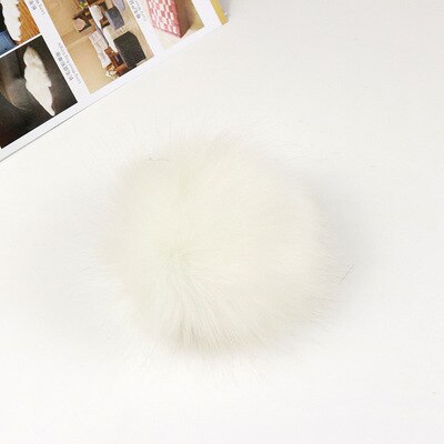 30 stk/parti 8cm blandede bløde rundformede imiterede ræve pomponkugler fluffy pom pom til børn gør-det-selv beklædningsgenstand håndværk: 3