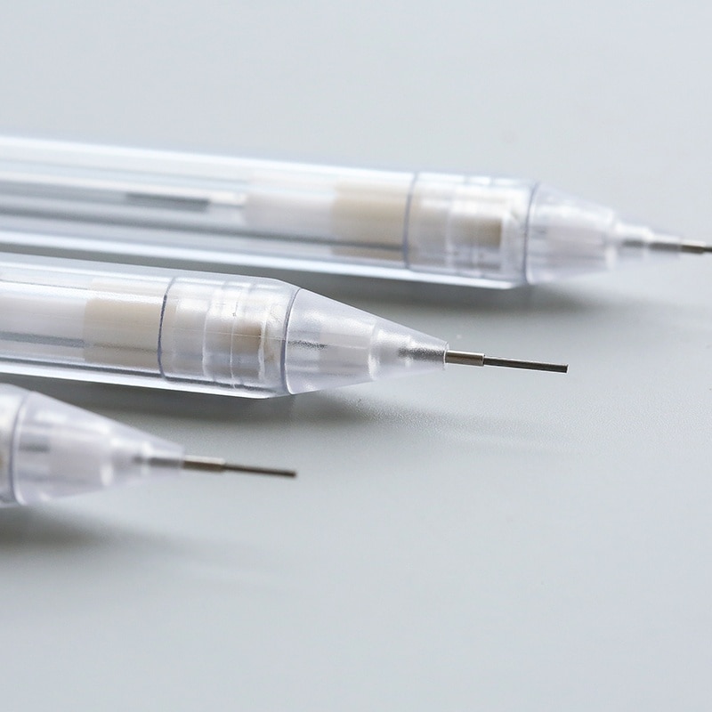 3Pcs/Lot 0.5mm/0.7mm School Transparent Simple Bendy Automatic Pencil Sketch Modeling Student Stationery Lead Drawing