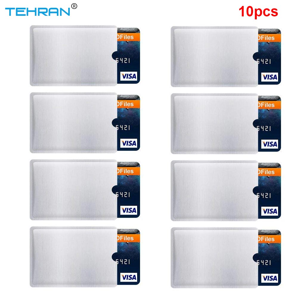 10 Pack RFID Blocking Sleeves Anti Theft RFID Card Protector RFID Blocking Sleeve Identity Anti-Scan Card Sleeve