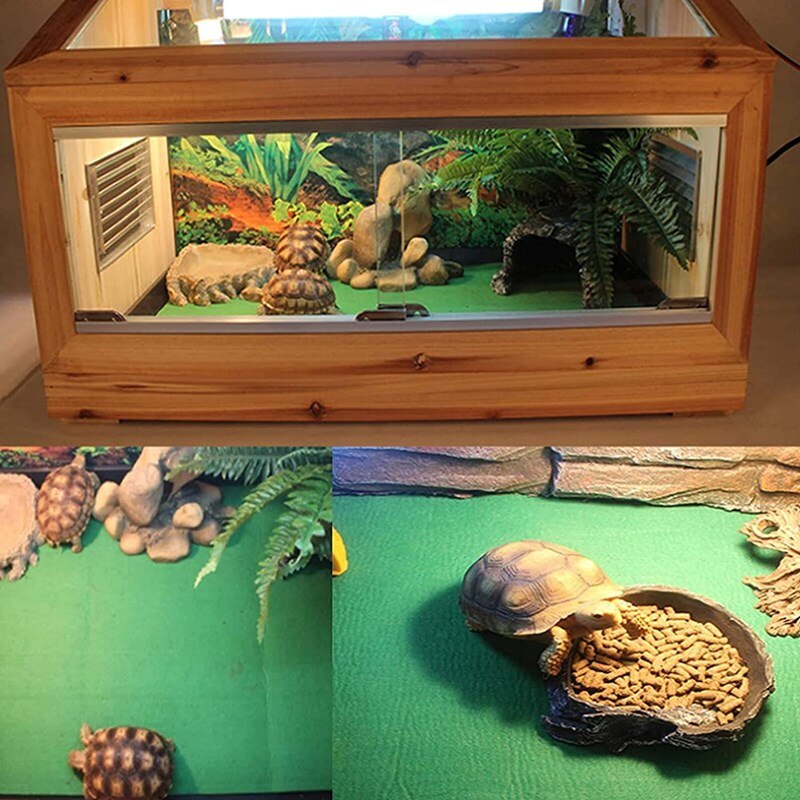 Alfombra para reptiles, terrario tortuga de tierra terrario, ropa de cama, revestimiento de sustrato, absorbente de agua, alfombrilla hidratante para gatear, dragón barbudo, lagarto, tortuga reptiles accerosios