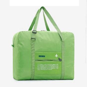 Bolsa de gimnasio plegable para hombre y mujer, bolso deportivo resistente al agua, Terylene, gran capacidad, mochila de viaje para deportes al aire libre: Verde claro