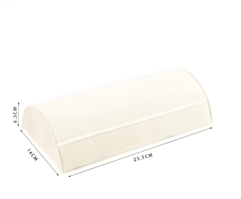 Zachte fluwelen armbandhouder, halfronde sieradenhouder, sieradenorganizer voor thuis, winkel, toonbank, fotografie en tentoonstelling.