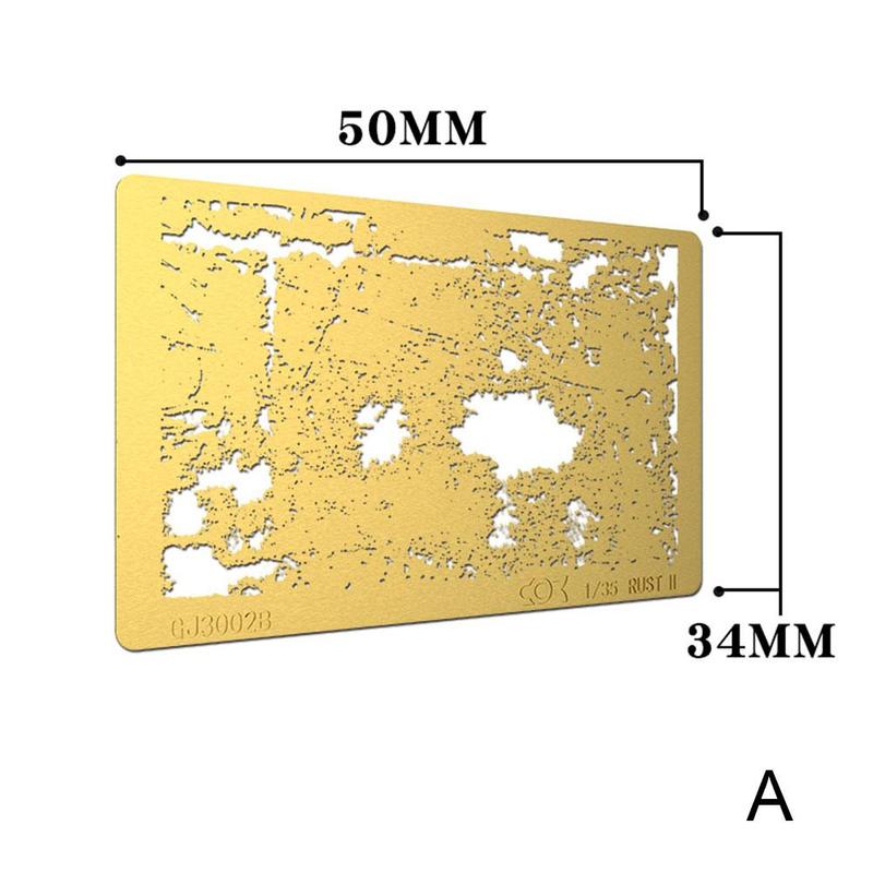 1pcs DIY Model Craft Making Painting Stenciling Tools Spray Plate Etch Sheet Metal Masking Plates Airbrush Decoration Supplies: A