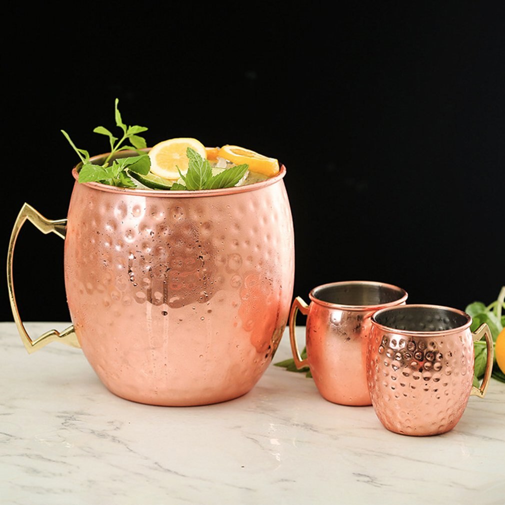 Giant 5L Hammered Moscow Mule Mug Mega Mug Moscow Mule Ice Bucket Glasses Mug Stainless Steel Mugs for Party Bar
