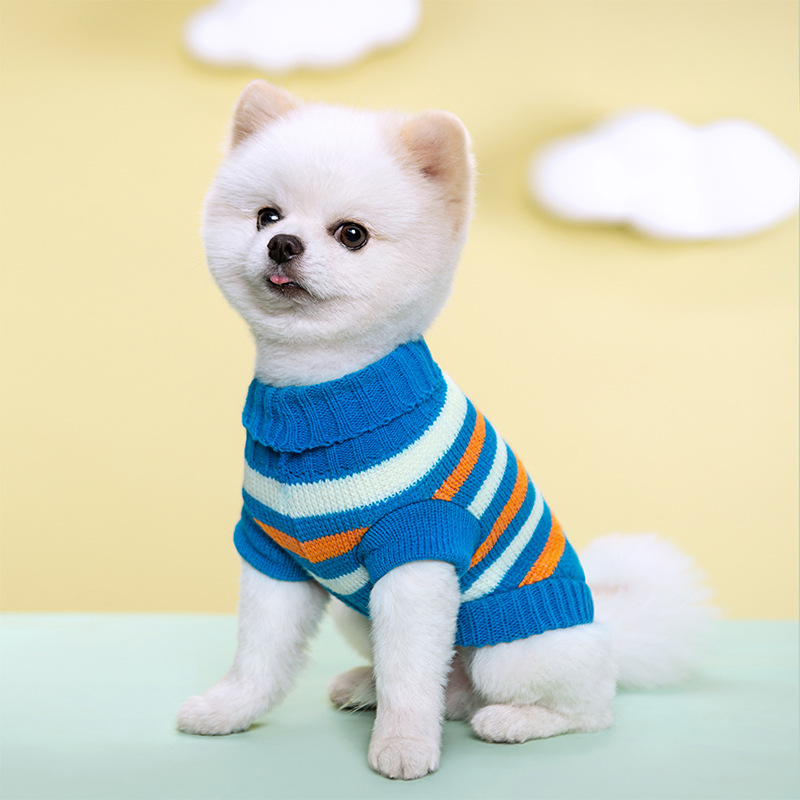 Inverno quente cães camisola filhote de cachorro tricô macio para cães pequenos médios gatinhos roupas animais de estimação pulôver chihuahua casaco buldogue trajes: XXL / Dourado