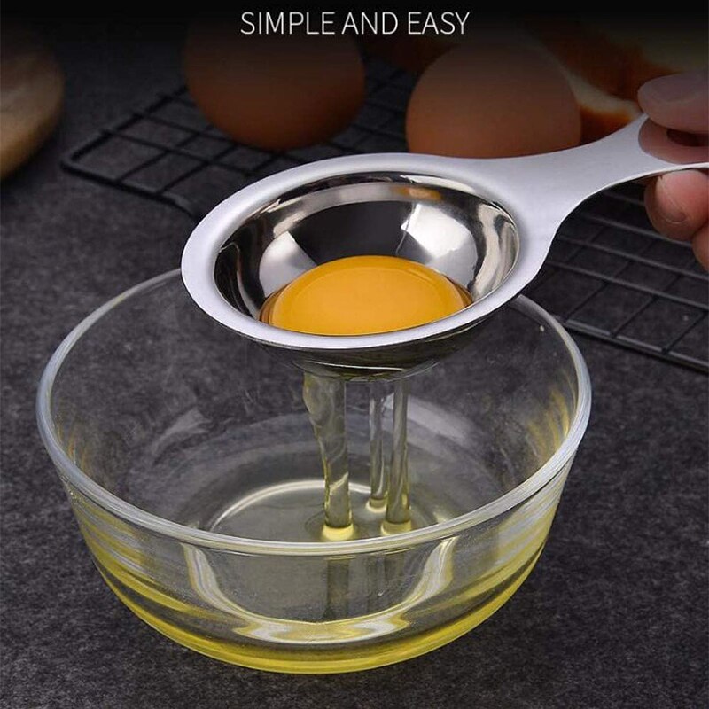 Rvs Eigeel Separator Huishouden Ei Divider Keuken Eiwit Filter Separator Koken Gadgets Keuken Accessoires