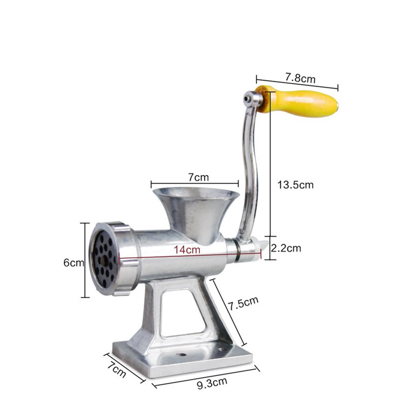 Multifunctionele Vlees Snijmachine Handleiding Noedels Vleesmolen Worst stuffer Machine Tafel Hand-Crank Keuken Miller Chopper