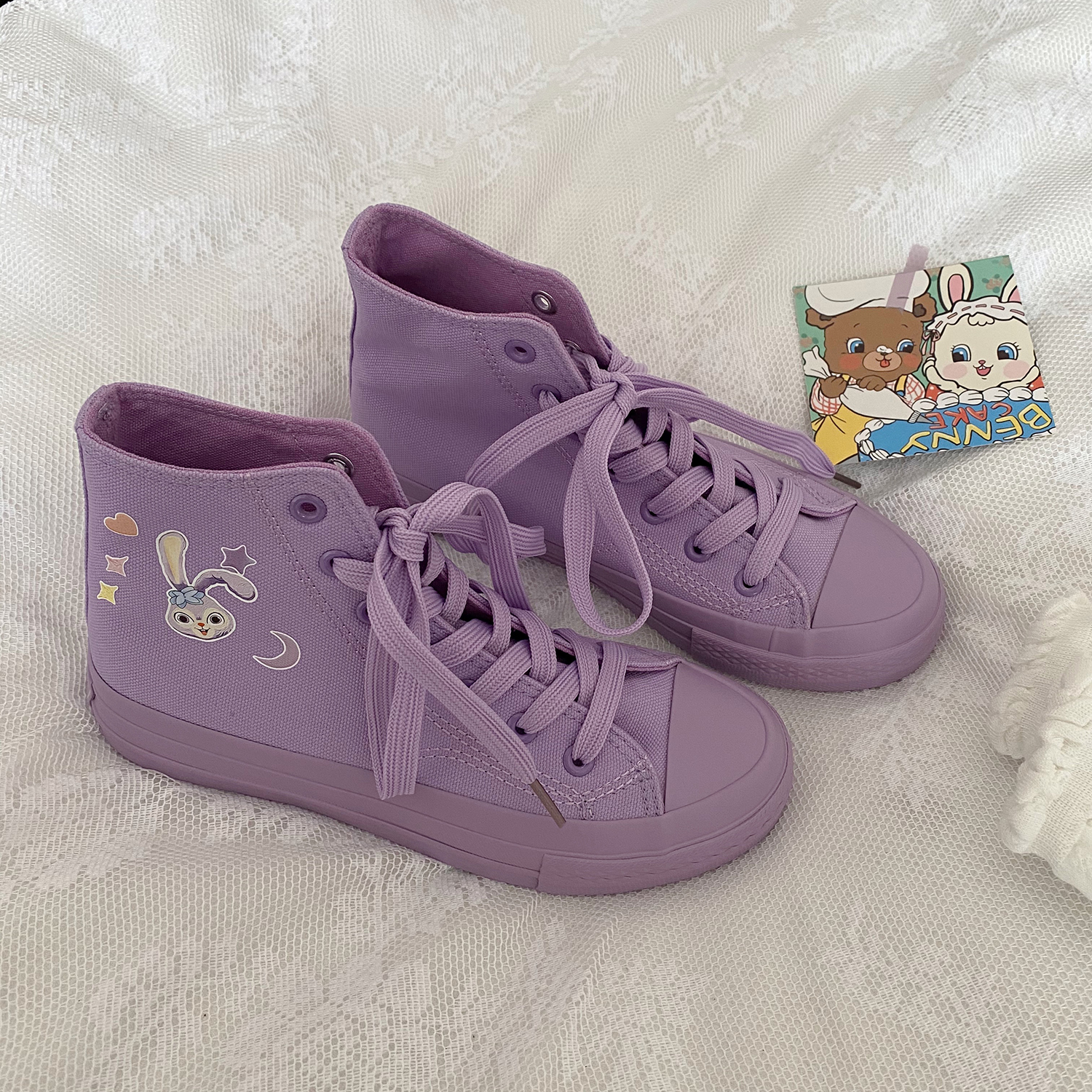 cute purple shoes