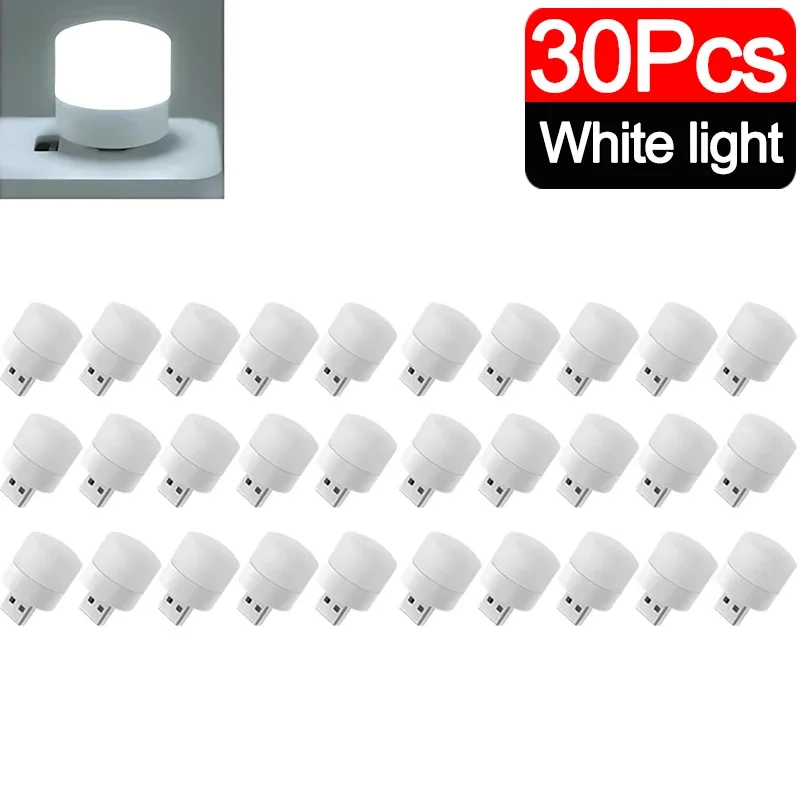 Mini bombillas de luz nocturna USB protección ocular blanca cálida luz de lectura de libros enchufe USB PC lámpara LED de carga de energía móvil: Azul oscuro