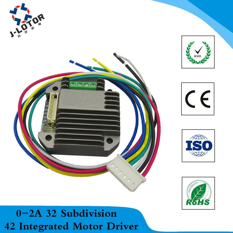42 Step Motor Integrated Driver 0-2A 32-Subdivision DC12-24 32W 42mm Integrated Stepper Motor Controller