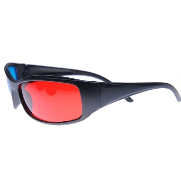 Hfes rød & blå cyan anaglyf enkel stil 3d briller 3d film spil-ekstra opgradering
