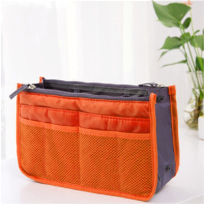 1pc Large Travel Cosmetic Bag makeupbags Waterproof Nylon Travel Cosmetic Bag Organizer Case Necessaries Wash Toiletry Bag: orange
