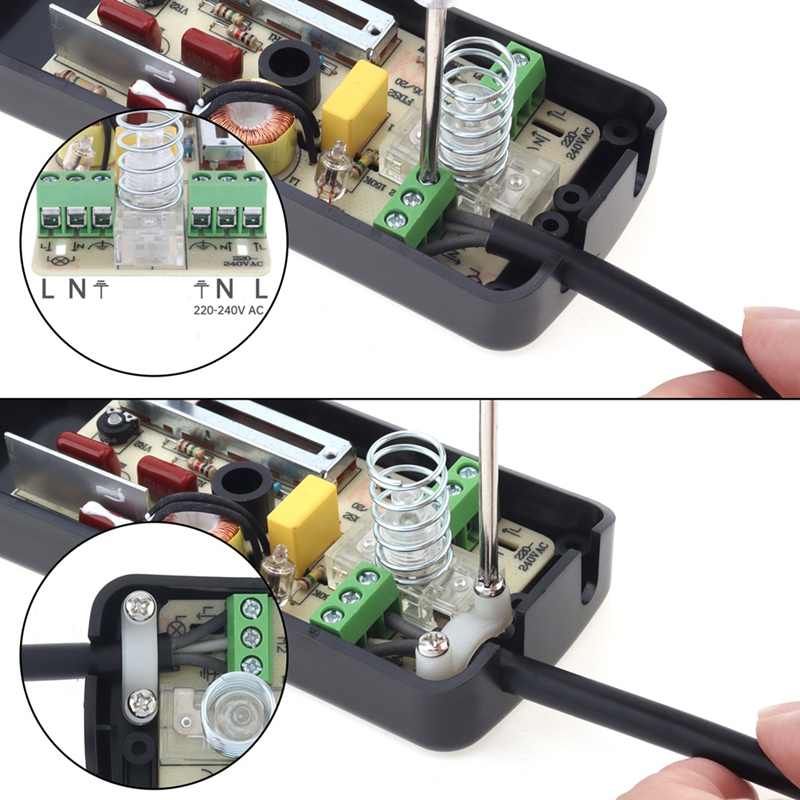 220V Fuß dimmersc halter Fuß betätigter LED-Dimmer Voll bereich Inline-Schiebe schalter für Stehlampe/LED-Lampe