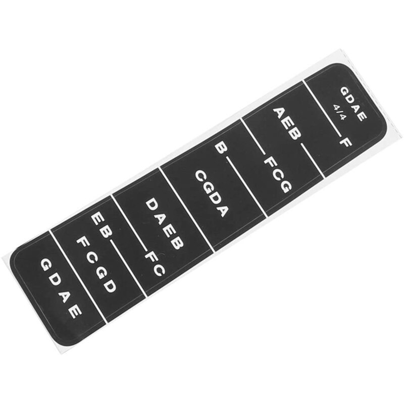 10Pcs Violin Learner Beginner Neck Notes Fingering Chart Fingerboard Sticker for 4/4 Size Violin
