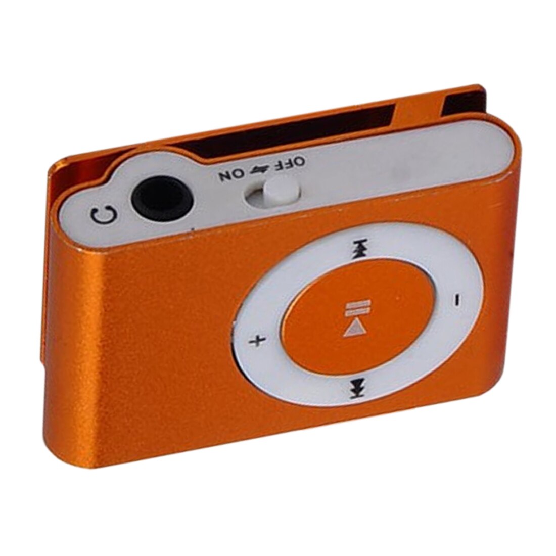 Centechia Tragbare Metall Clip MP3 Spieler mit 8 Süssigkeit Farben Keine Speicher Karte Musik-Spieler mit TF Slot: Gelb