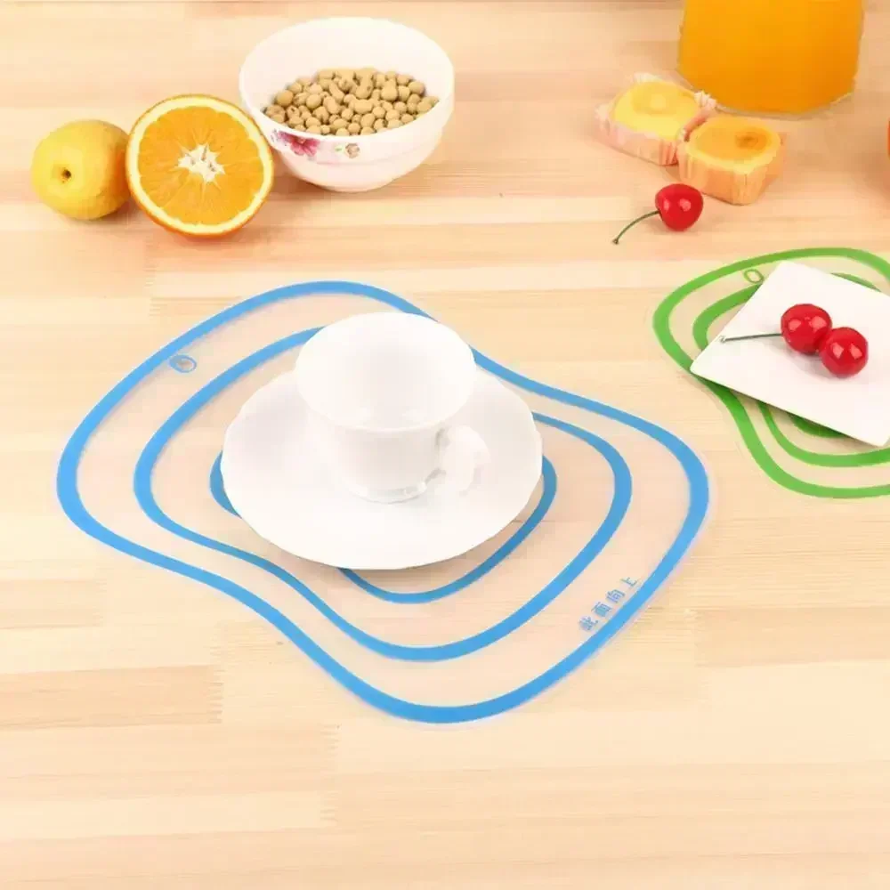Huggblock kök flexibel genomskinlig bra skärbrädor halkfri frukt grönsaker kött skärbräda köksbord skärning