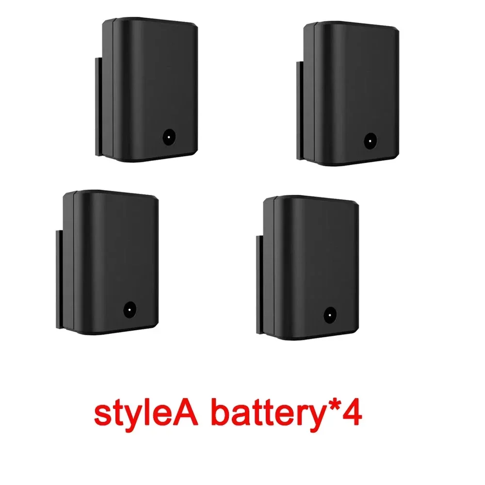 Batería de nivel de 3,7 V, batería de nivel recargable con luz roja y azul, pantalla Digital de gran capacidad, batería Universal de nivel de batería: YELLOW