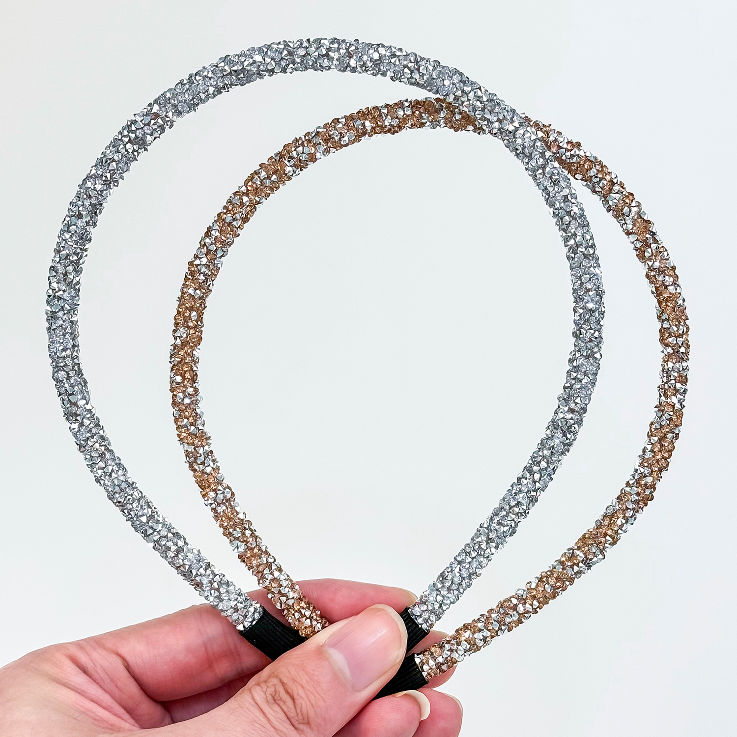 2/6 Uds. Diademas bonitas de estrellas con purpurina, diademas brillantes, diademas de cristal para niñas, decoración de para niños, accesorios para el cabello: Azul cielo