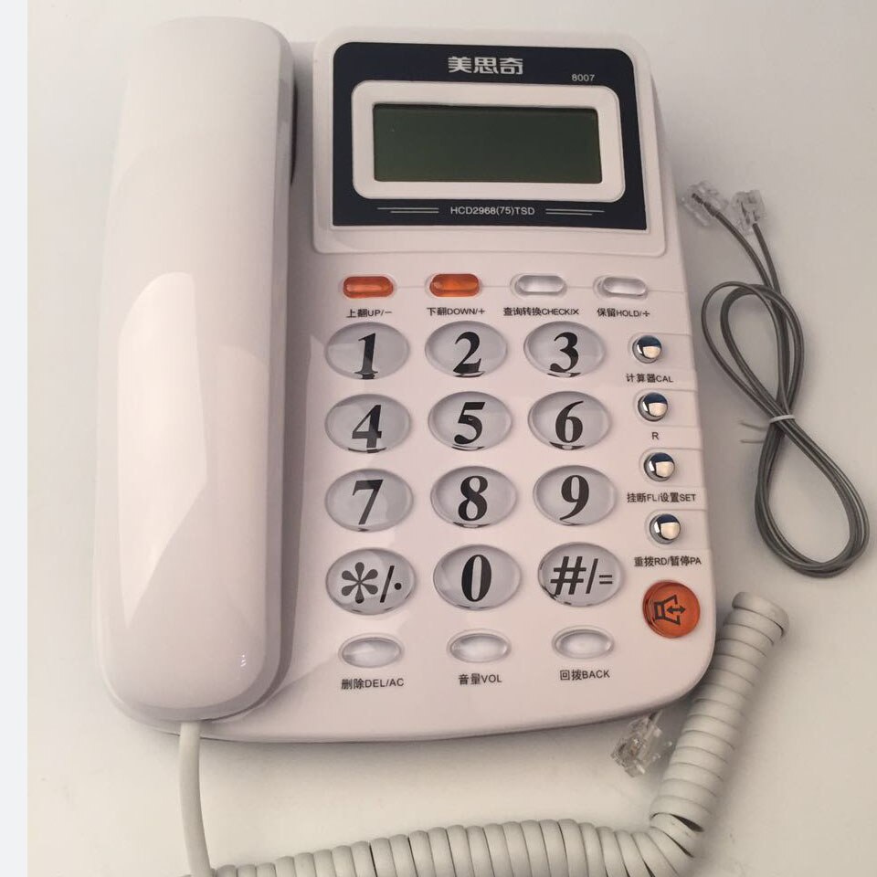 Desktop Vaste Telefoon Thuis Kantoor Draadgebonden Caller ID Telefoon Telefono Fijo De Casa Telefoon Fixe