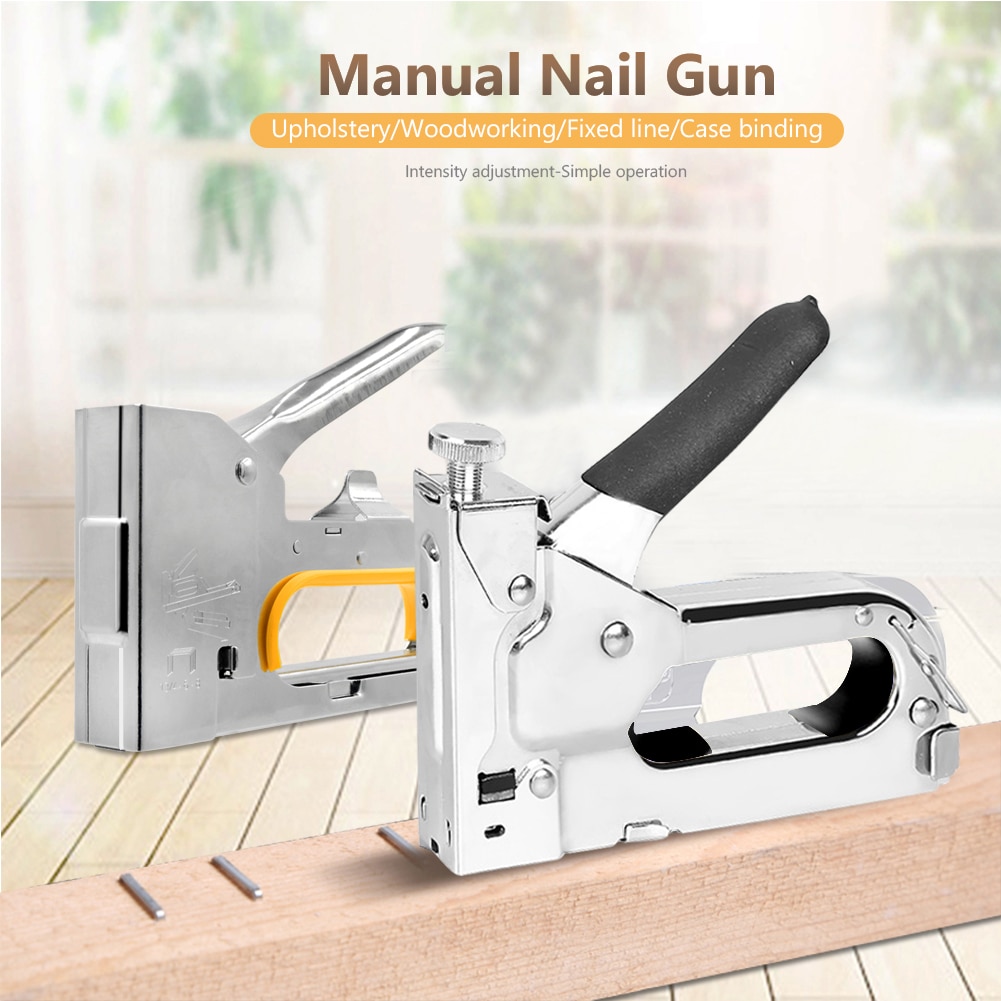 3 In 1 Multitool Nail Staple Furniture Stapler Tools For Furniture Wood Door Upholstery Framing Rivet Framed Woodworking Tacker