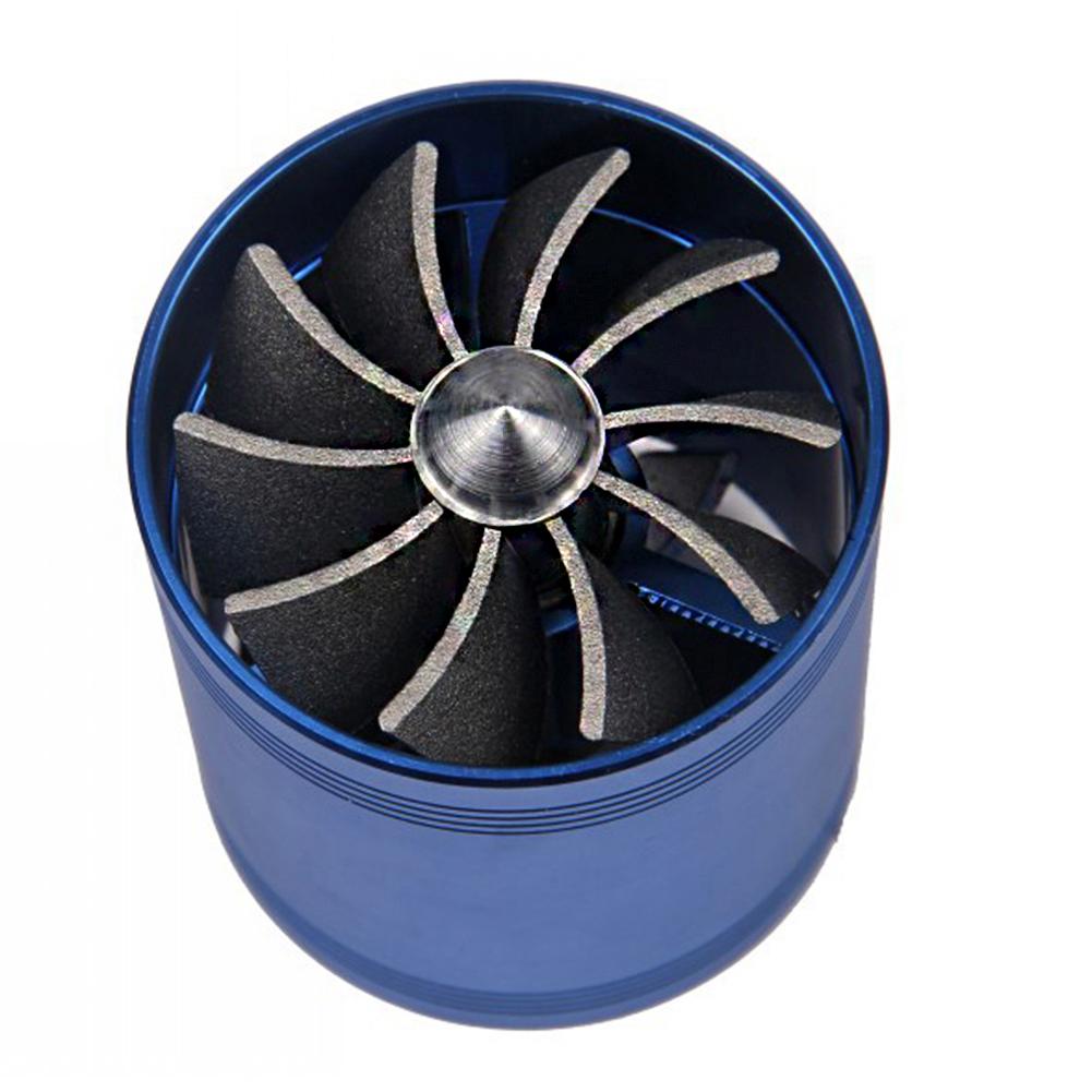 Car Modification Intake Turbine Fit for Air Intake Hose Diameter 65-74mm Gas Fuel Saver Fan Vent
