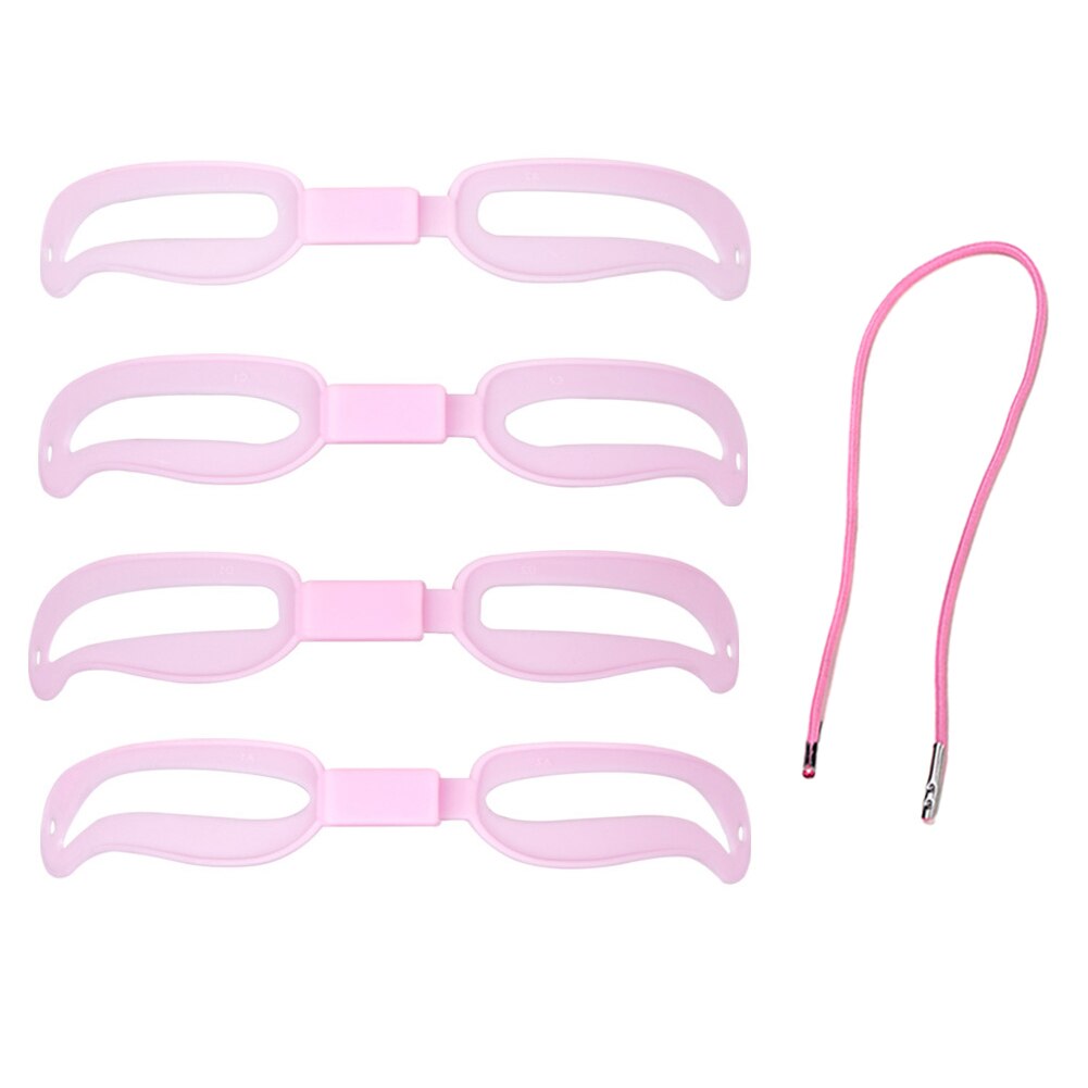 Eyebrow Stencil 4PCS Eyebrow Shaper Kit Reusable Eyebrow Template with Strap 3 Minutes Makeup Tools for Eyebrows JAN88: Default Title
