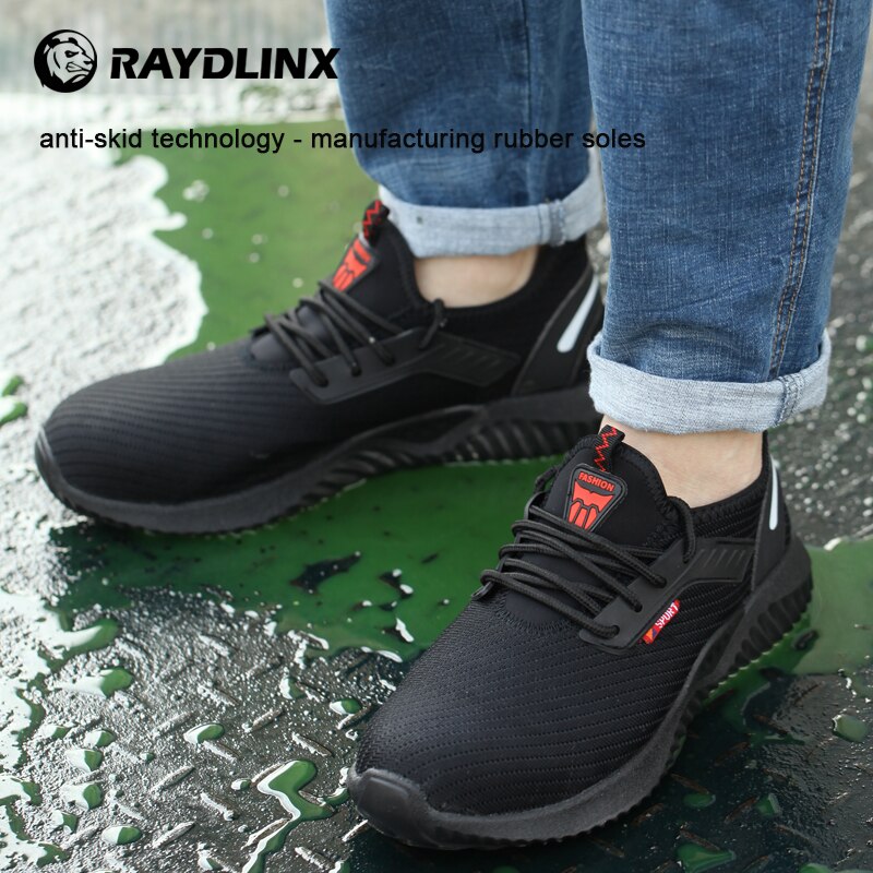 RAYDLINX Work Steel Toe Shoes Safety Shoes for Men and Women Lightweight Industrial and Construction Shoe Breathable shoes