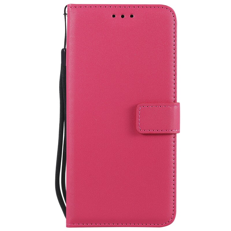 Funda para teléfono móvil Nokia 5, carcasa para Nokia 5 TA-1053 TA-1044, 3, 5, 6, 8, 9 TA-1032, Cuero clásico, billetera: for Nokia 9 / Rojo rosado