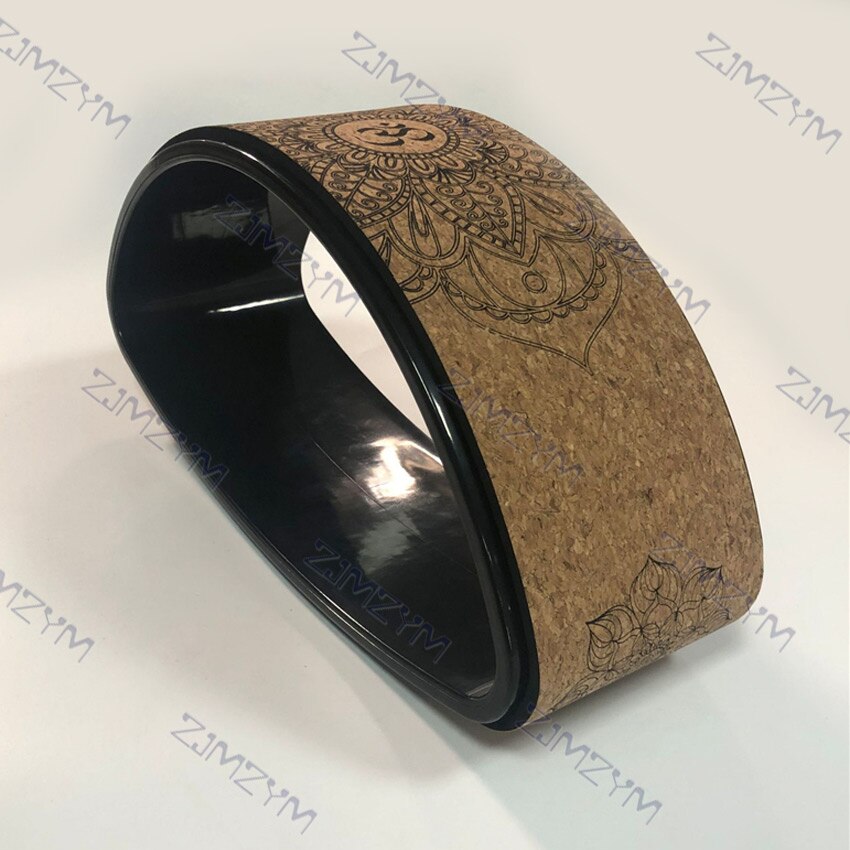 QT005 ovale liège solide roue de Yoga demi-rond dos courbure anneau de Fitness Fitness Pilates roues Protection de l'environnement Yoga cercle
