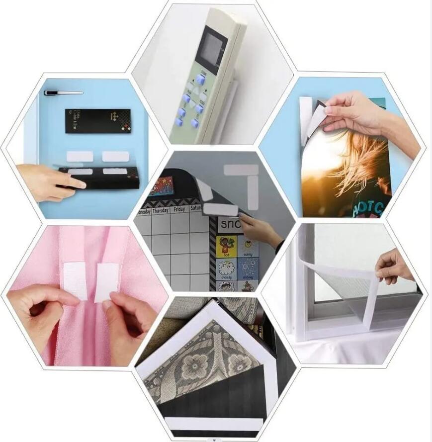 25 meter vita självhäftande kardborreband, magiska klistermärken, repor, dubbelhäftande limremsor 50mm gör-det-själv-tillbehör