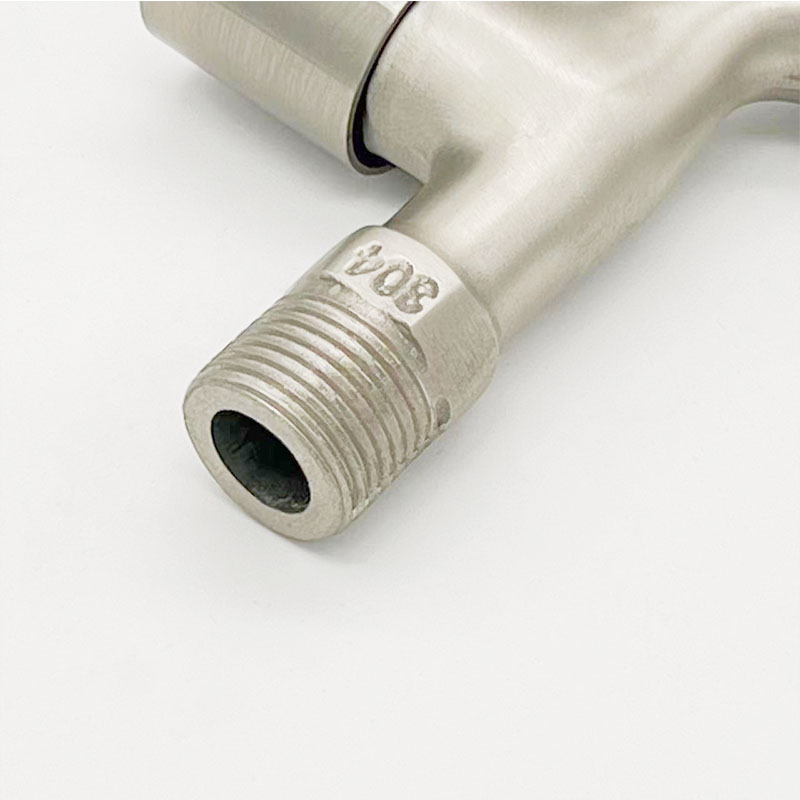 G1/2'' Washing Machine Tub Tap 304 Stainless Steel Brushed Clod Water Faucet Wall Mount Outdoor Garden Faucet