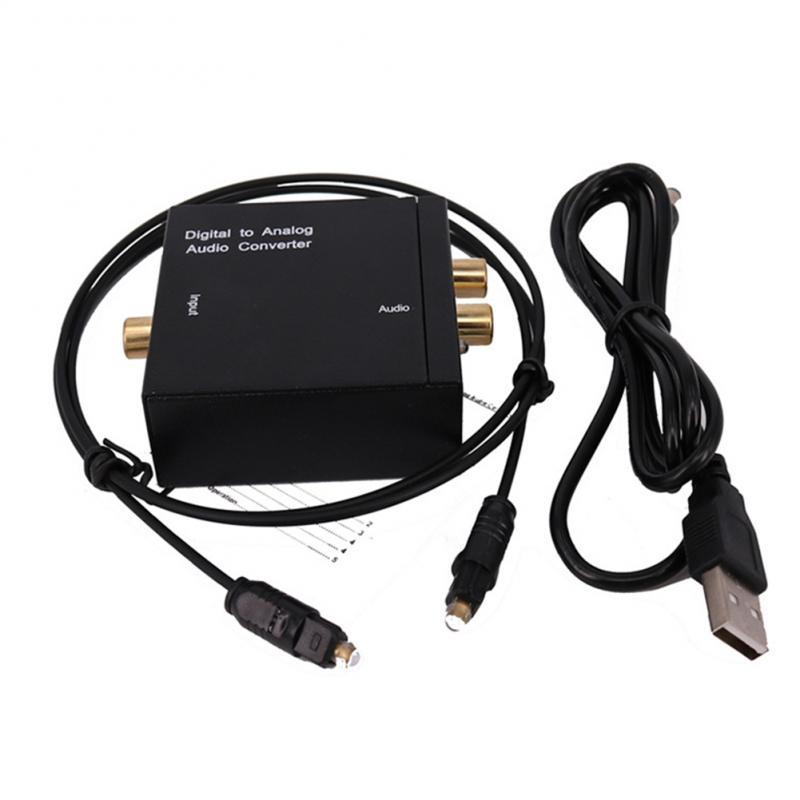 Optische Coax Toslink Digitaal Naar Analoog Converter Rca L/R Stereo Audio Adapter Digitale Fiber Turn Analoge Audio Converter: Default Title
