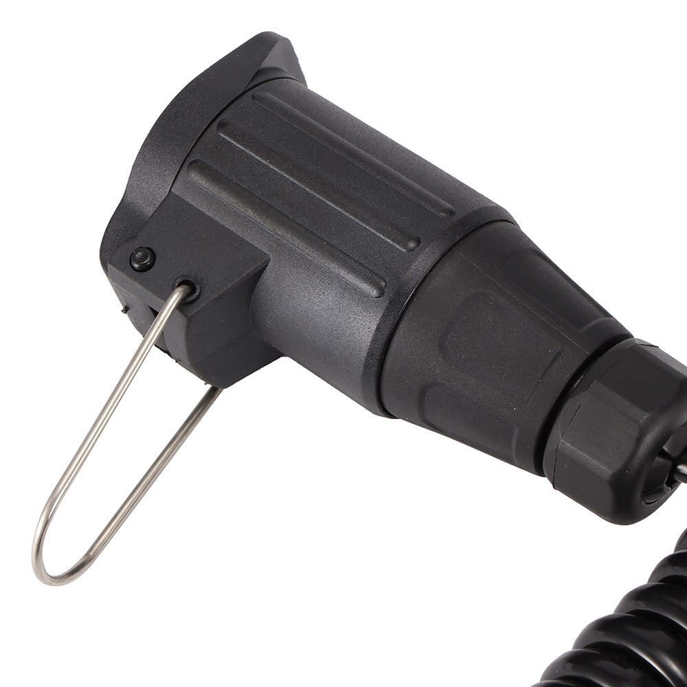 12V 7-13 Pin Trailer Plug Socket With Spring Cable 2M Extension Cord Wiring Caravan Connectors 12V Car Accessories