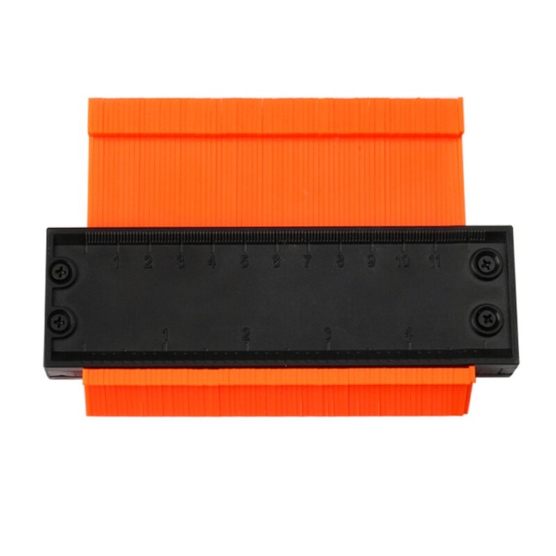 Lock Wider Contour Gauge Profile Tool Alloy Edge Shaping Wood Measure Ruler N0HB
