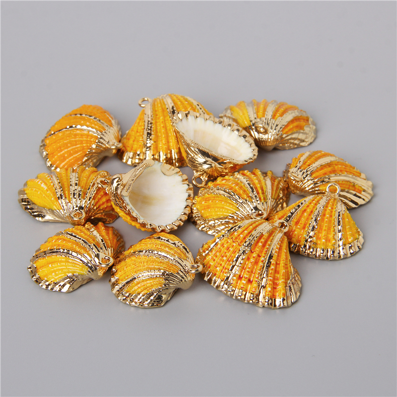 19 Stijlen Natuurlijke Shell Charms Tiny Conch Porceleinslak Schelpen Hanger Voor Diy Sieraden Maken Ketting Armband Oorbellen 2-10Pcs: M / Zilver